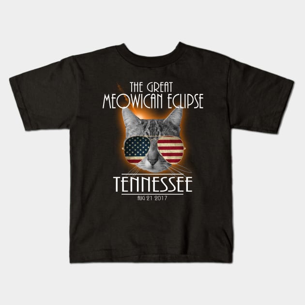 The Great Meowican Eclipse Shirt - Total Eclipse Shirt, Totality TENNESSEE, Totality Georgia Shirt, Solar Eclipse 2017 Merchandise, The Great American Eclipse T-Shirt T-Shirt T-Shirt T-Shirt Kids T-Shirt by BlueTshirtCo